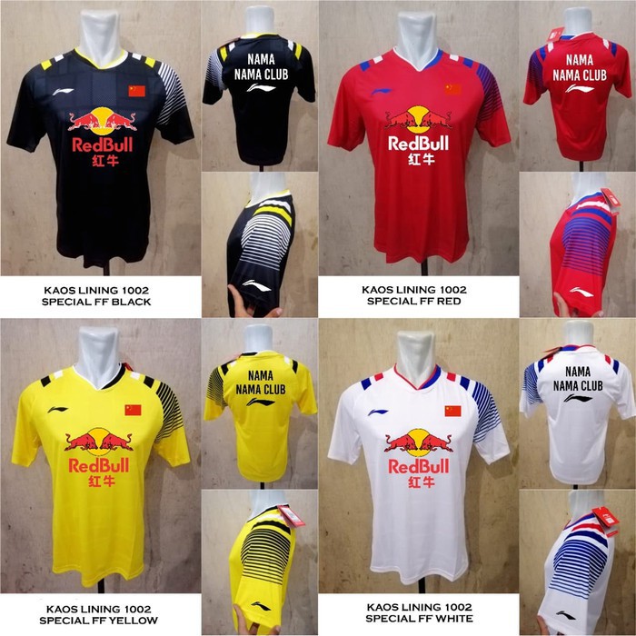 Baju badminton lining 1002 SPECIAL FF kaos lining badminton import