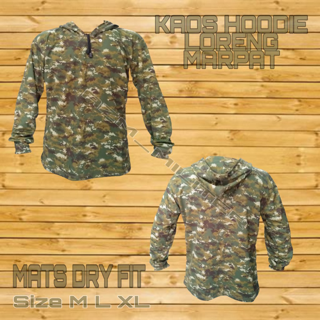 KAOS HOODIE TANGAN PANJANG LORENG LINUD KOSTRAD