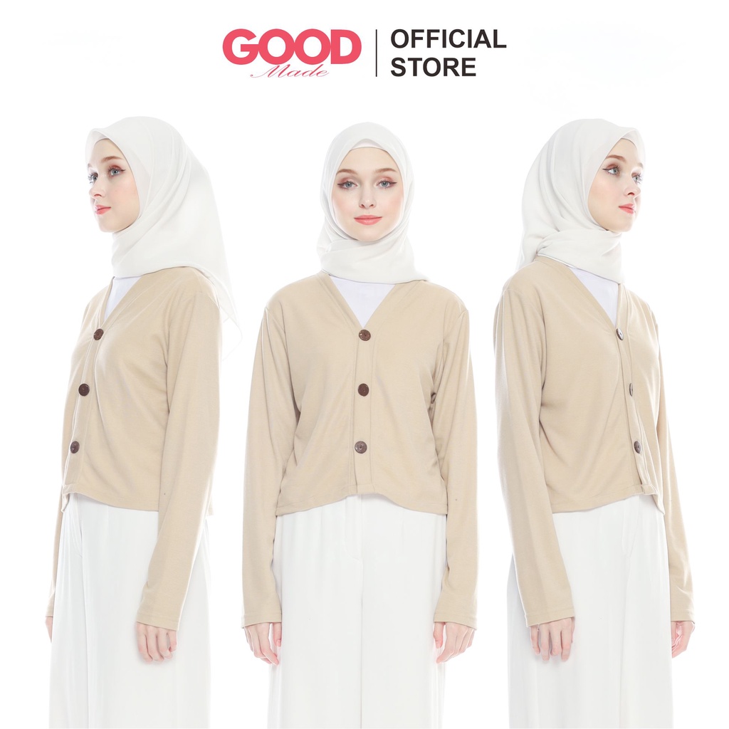 GOOD MADE - CLARA Cardigan Crop Basic Outer Atasan Wanita