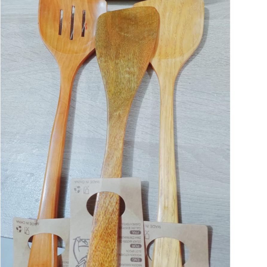 Sodet Kayu Spatula / Sutil KAYU MIRING Alami