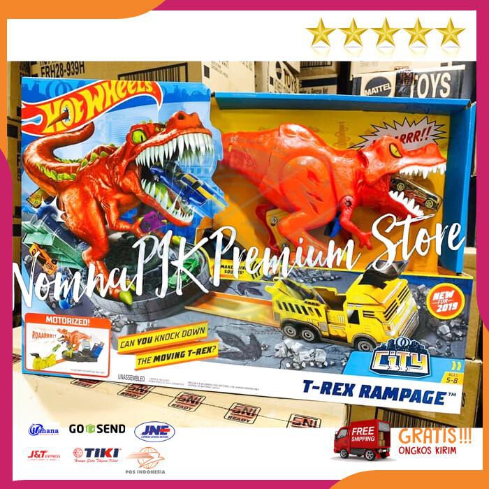 hot wheels city t rex rampage