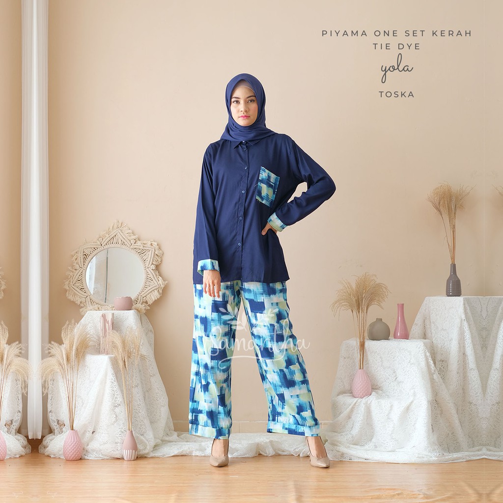 Pajamas Set / Piyama One Set Kemeja Tie Dye II