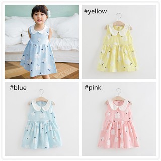  baju  anak  import terbaru YESBABY Gaun Casual Tanpa Lengan 