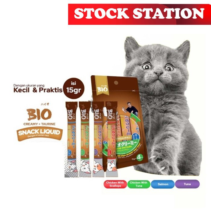 Snack kucing BIO Creamy makanan kucing- Setara meo creamy