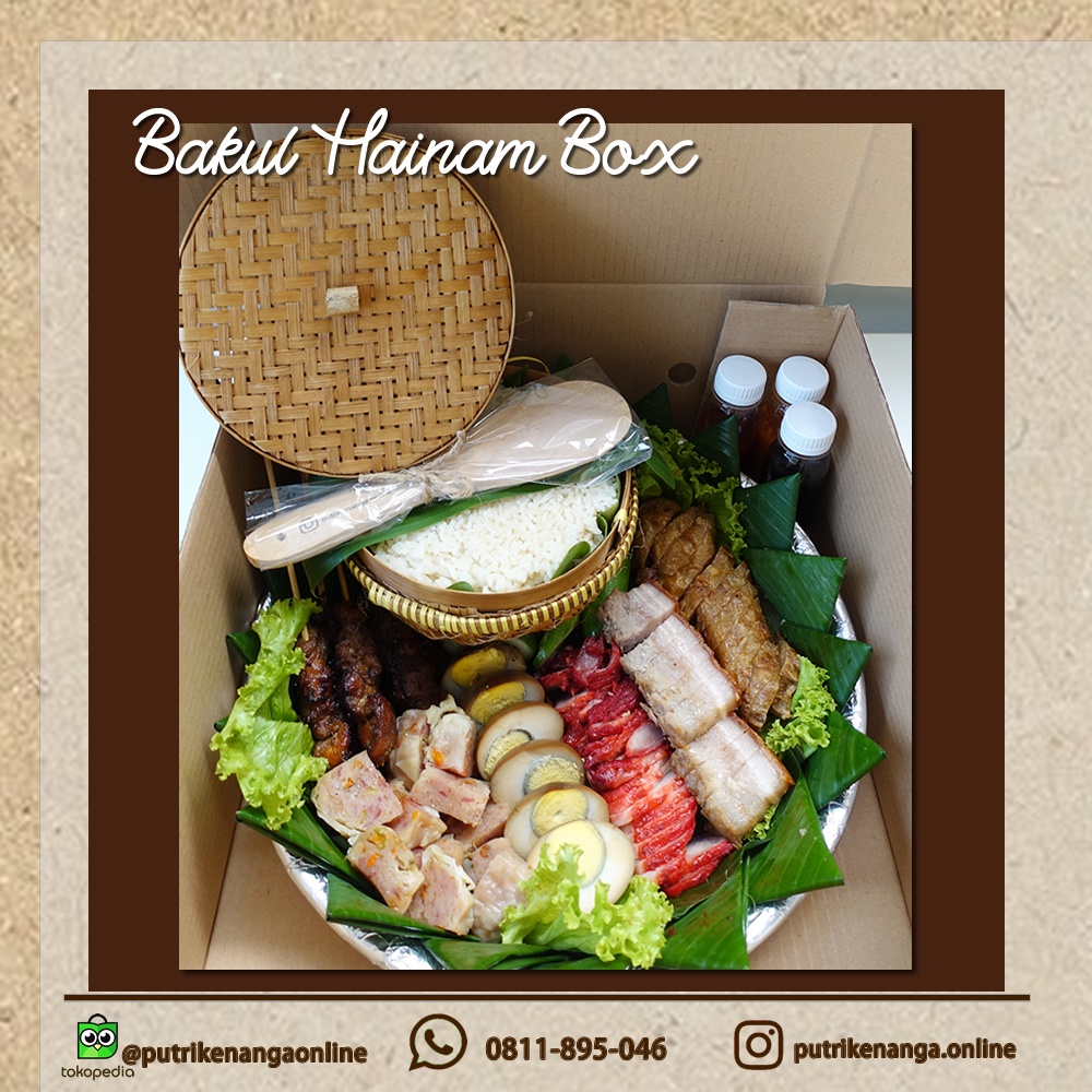 

Hampers Bakul Nasi Hainam campur Putri Kenanga 6 Pax