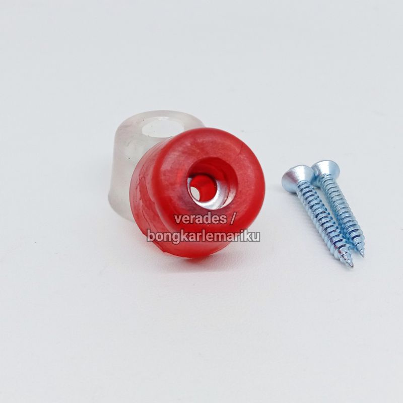 Karet Kaki Box Elektronik Ampli Transparant + Skrup