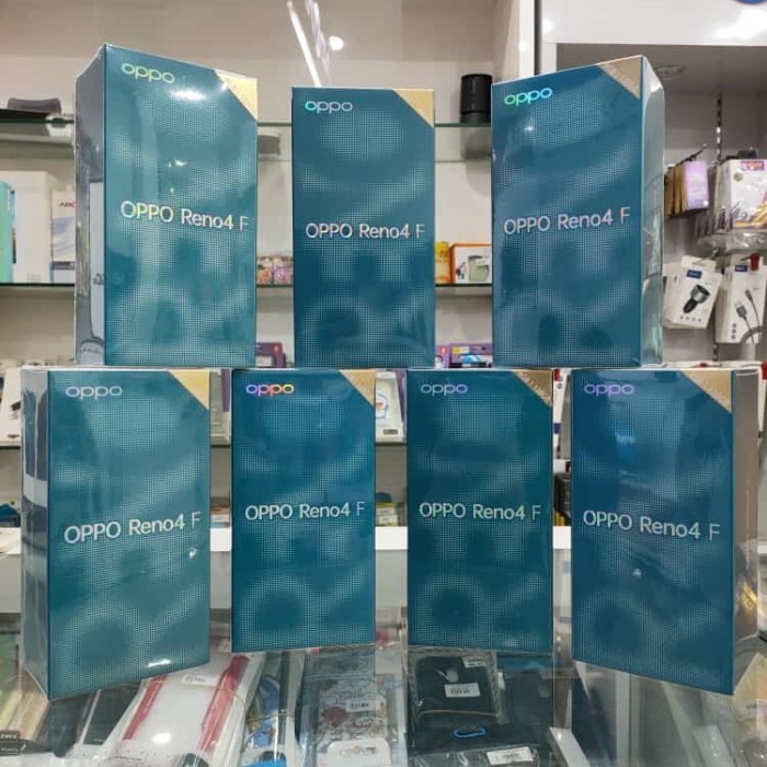 OPPO Reno 4f 8/128 - Ram 4GB Rom 128 GB - BatruGaransi Resmi - Putih - Hitam