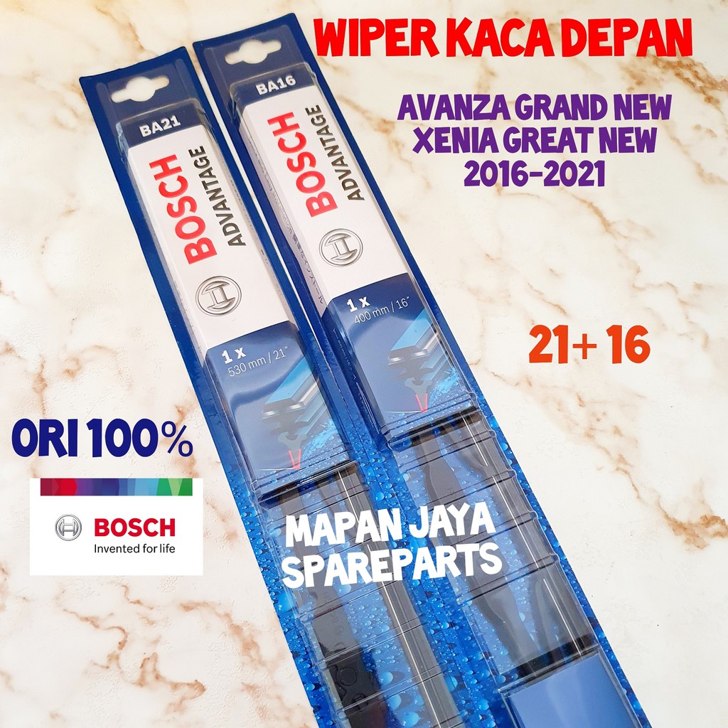 BOSCH WIPER KACA DEPAN AVANZA XENIA NEW GRAND VELOZ 2012-2022 (ORI)