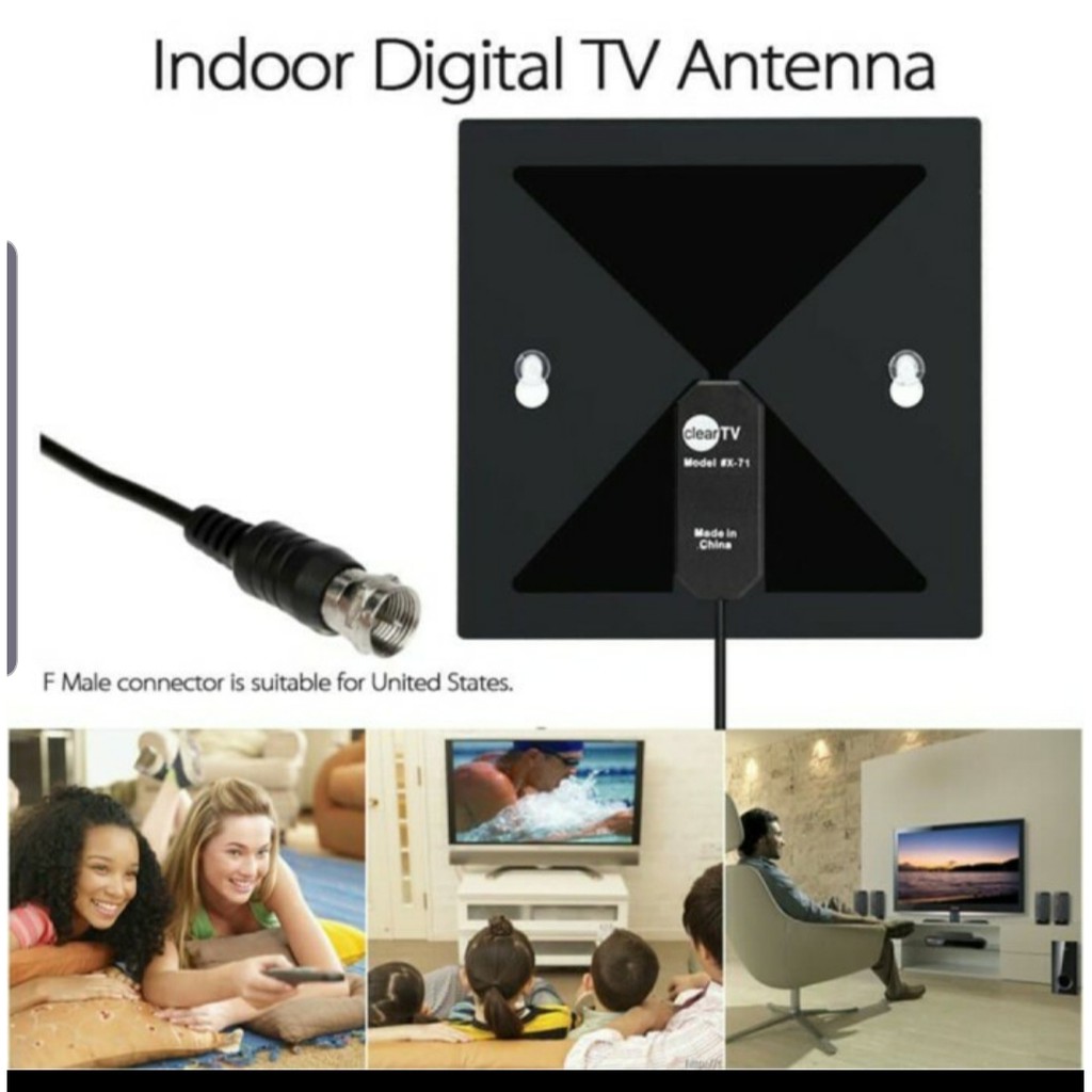 Antena TV Digital Indor / Antena Tv Indor Digital LCD Tabung DVB-T2 4K High Gain 25dB - TFL-D139