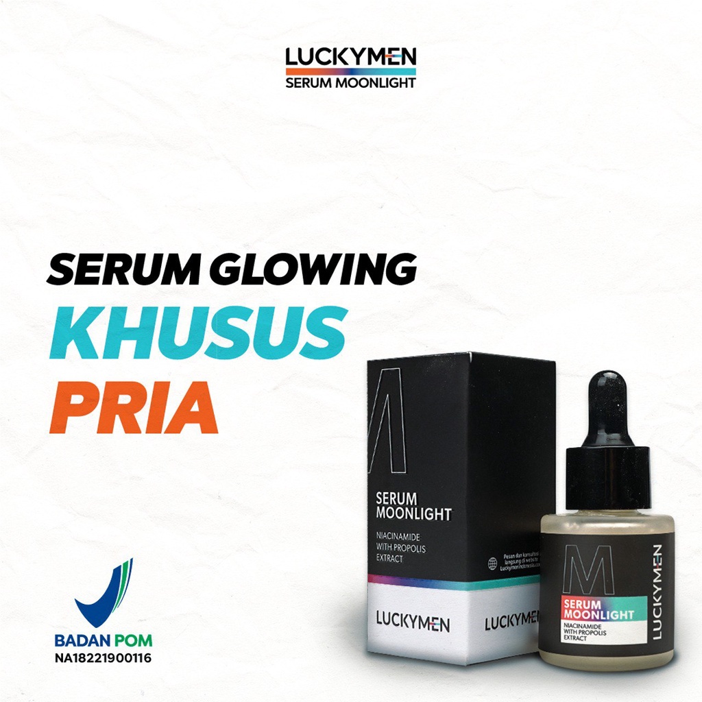 LUCKYMEN Serum Moonlight - Mencerahkan dan Mengobati Jerawat