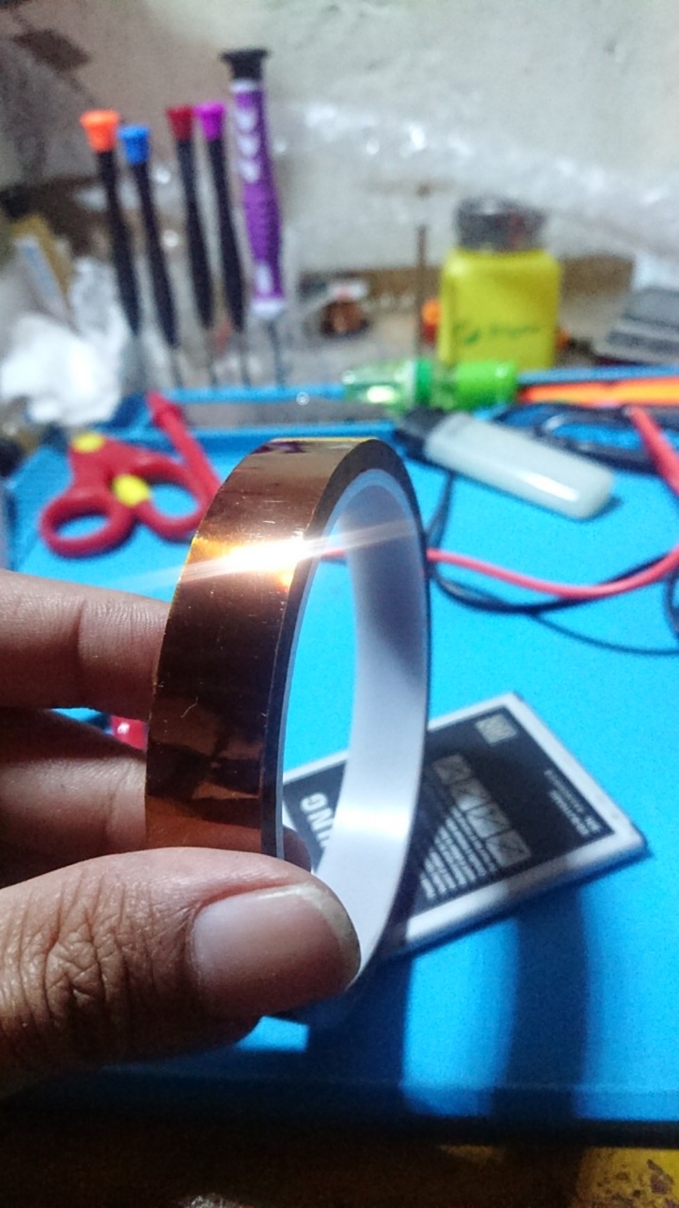 Isolasi Isolatip Tape Anti Panas Tahan Panas Anti High Temperature Tape 1.5cm