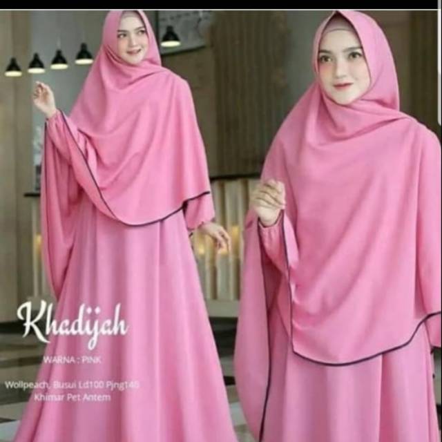 KHADIJAH SYARI - BAJU GAMIS SYARI - STELAN HIJAB MODEREN