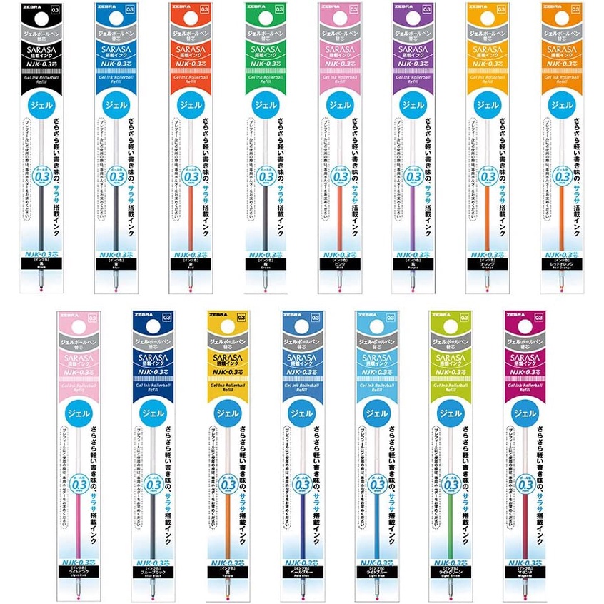 

Refill Zebra Sarasa Select Multi 0.3 mm Isi Ulang Gel Pen NJK-0.3