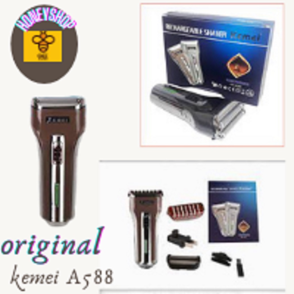 Kemei Shaver KM-A588 Alat cukur kumis dan jenggot 2 in 1 KMA588