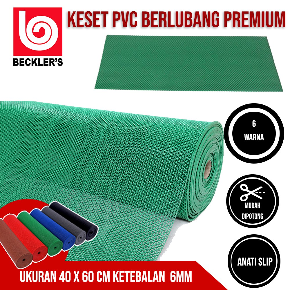 Keset Karpet PVC Anti Slip Kamar Mandi Rol tebal 6mm 40X60cm