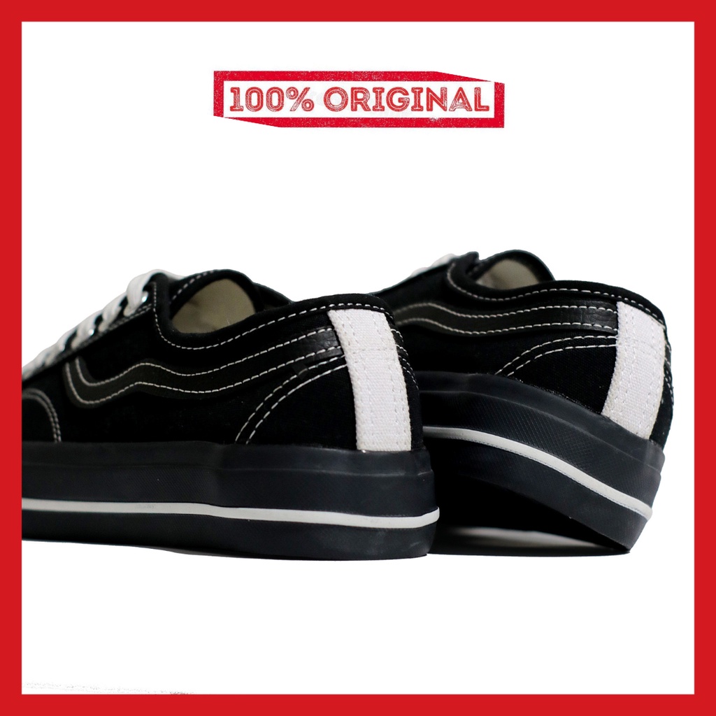 ORIGINAL - Sepatu Brand Lokal Kasual Pria Wanita No Brand Black Oreo Low Not Sneakers Ventela New Public Low Oreo