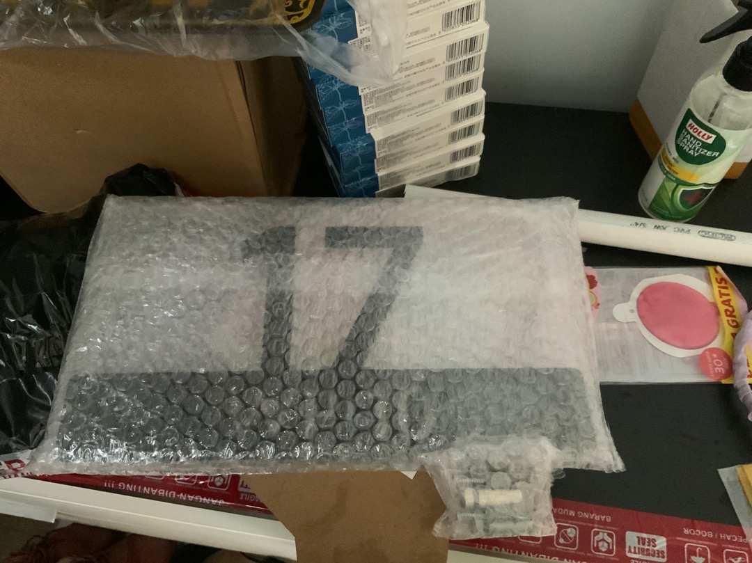 Nomor Rumah Minimalis Akrilik Nomer Acrylic - Hn10
