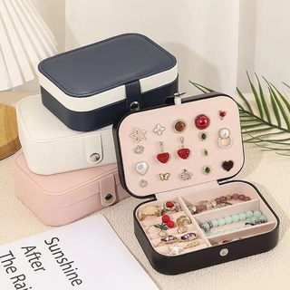 Kotak Tempat Perhiasan Travel Jewelry Box Penyimpanan Anting Kalung Gelang Cincin Emas Portable
