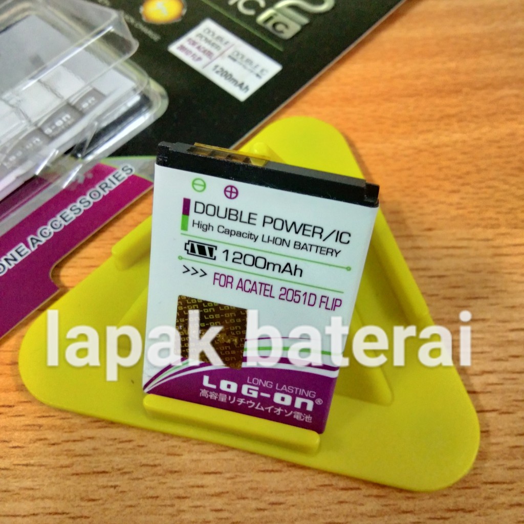 LOG - ON Baterai ALCATEL 2051D FLIP - batre alcatel 2051d battery ORIGINAL