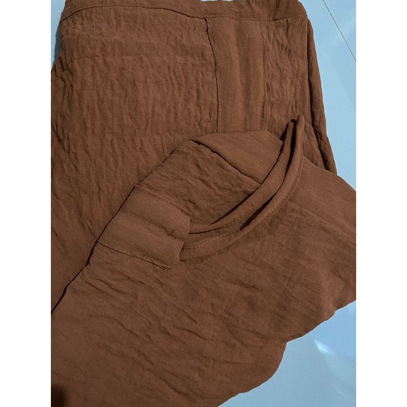 Rok Serut Crinkle Jumbo / Rok Casual flowy Jumbo / Rok wanita-4