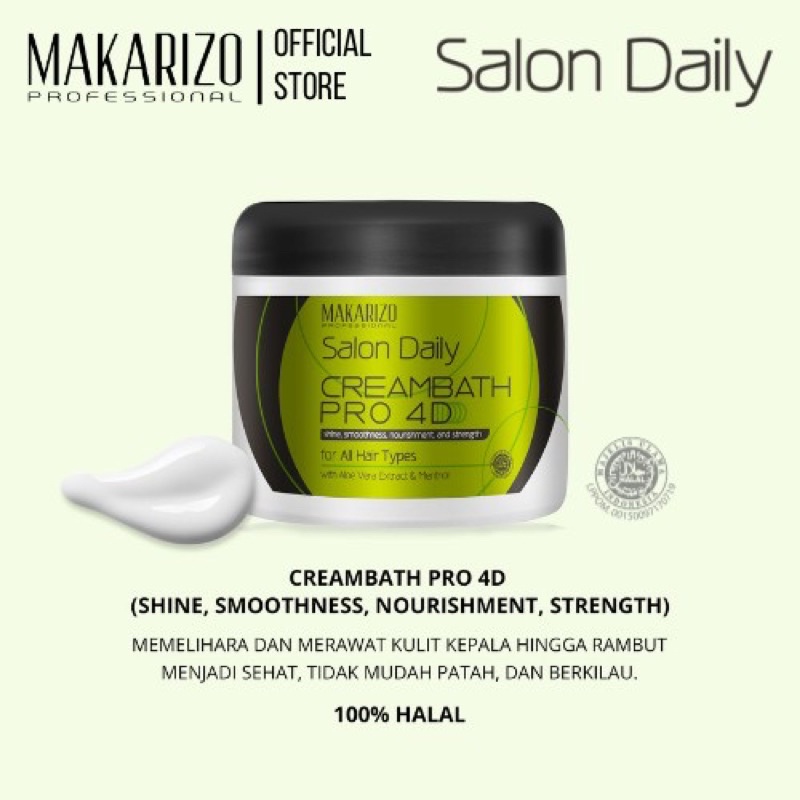 Makarizo Professional Salon Daily Creambath Pro Pot 500GR