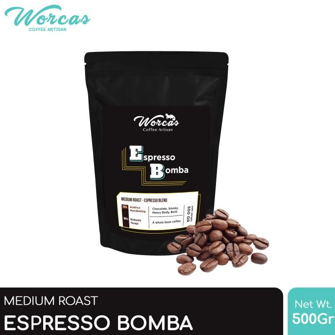 

WORCAS Bomba Espresso Blend 500 Gram - Medium Roast -Diskon Besar