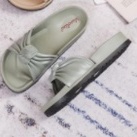 Sandal Slop Wanita Pita / Sandal Slop Kokop Motif Kerut Import - Verotino A766-5 (37-41) / Sandal Slop Jelly Wanita-Full Green