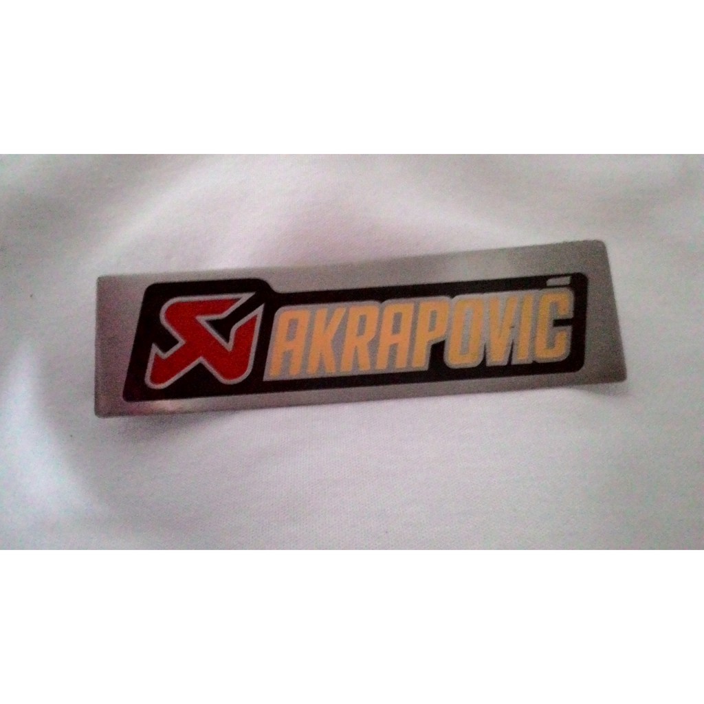 EMBLEM PLAT LOGO MERK KNALPOT RACING CUSTOM