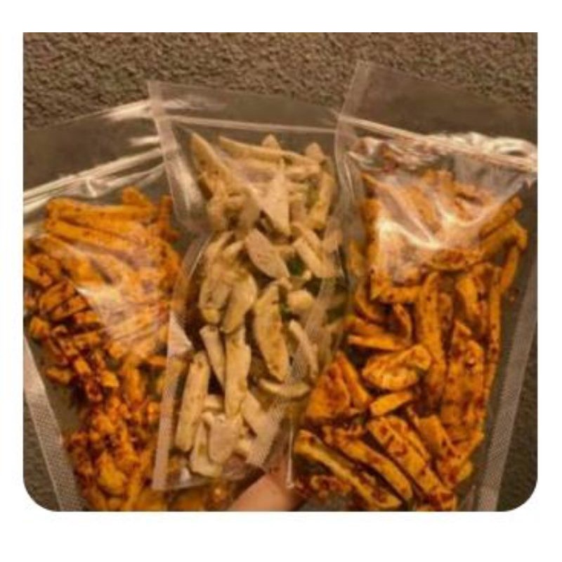 

basreng tanpa daun jeruk 70g rasa hot original pedas manis sapi panggang