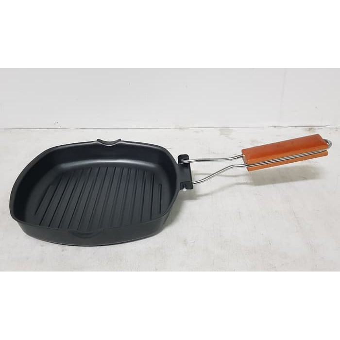 Square Grill Pan Lipat 22 cm