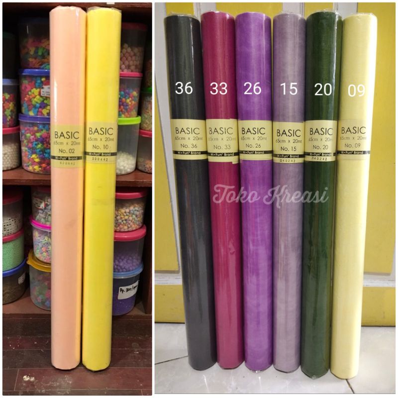 (Per Meter) Kertas tissue / tissue paper / bouquet paper / kertas bouquet / kertas pom pom