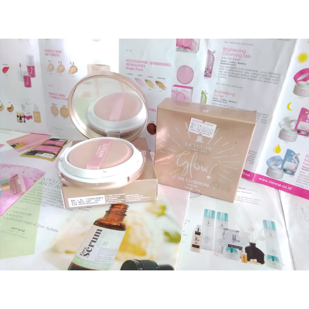 (BPOM) LA TULIPE GLOW SERIES BB CUSHION - BEDAK LATULIPE CUSHION WAJAH
