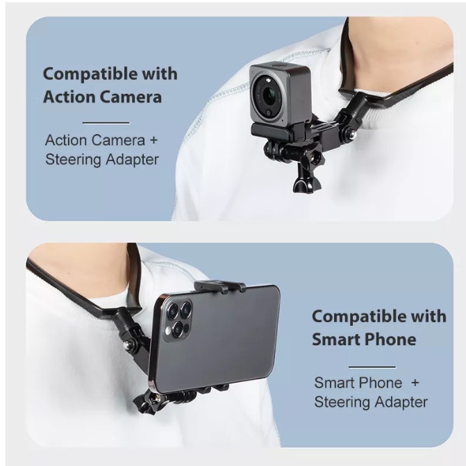 STARTRC Sports Camera Neck Bracket Dji Pocket 2 &amp; Smartphone