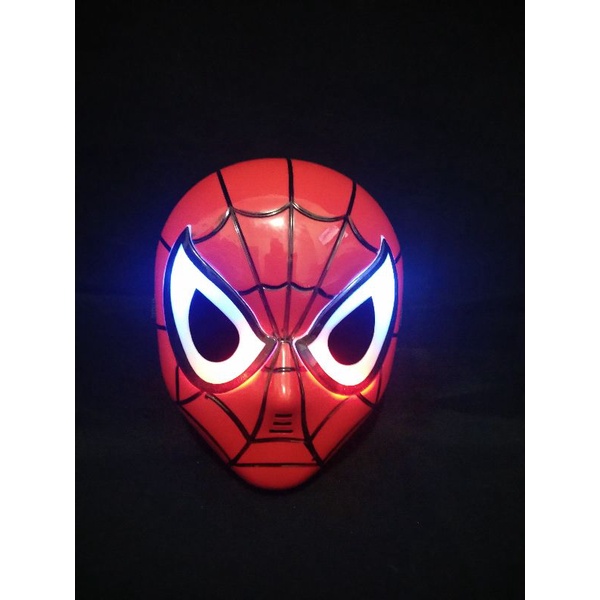 mainan anak Hero Attack topeng spiderman nyala