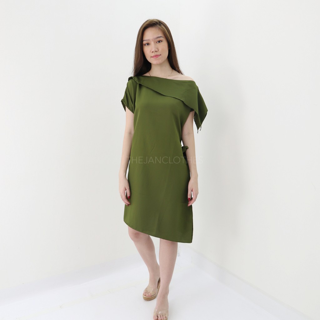 Chelsy dress Green -Thejanclothes