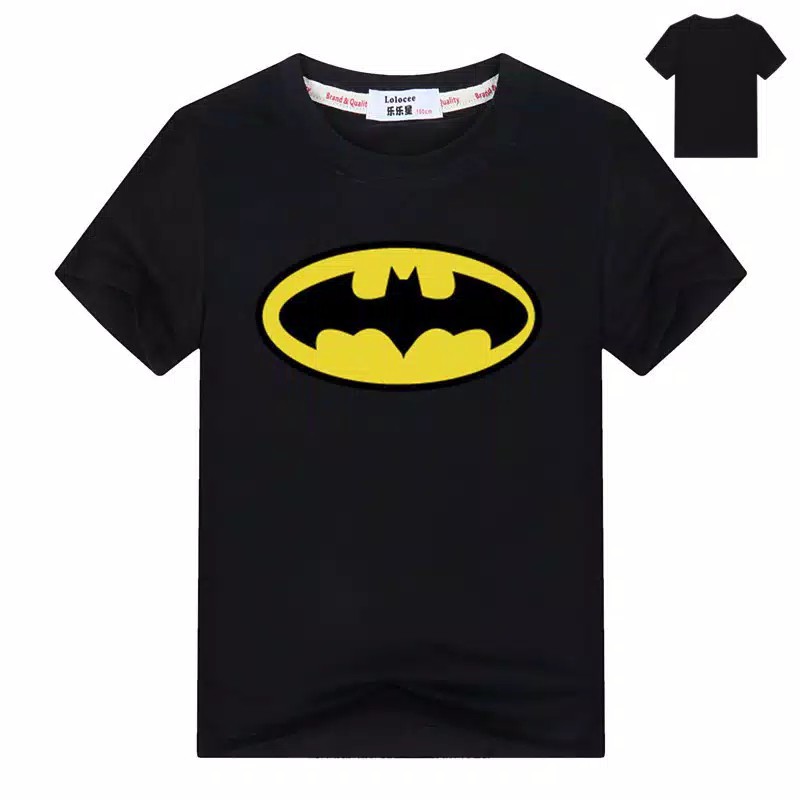 kaos anak logo batman murah terlaris grosir / KAOS LOGO BATMAN