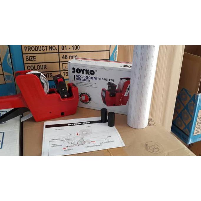 

Alat label harga Joyko MX5500M Set+kertas label 10 roll + 2 pcs tinta LIMITED