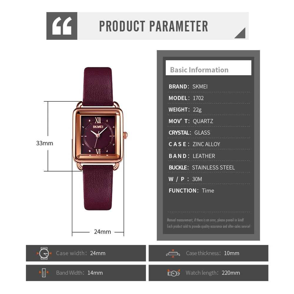 Jam Tangan Wanita Analog Original SKMEI 1702CL-4