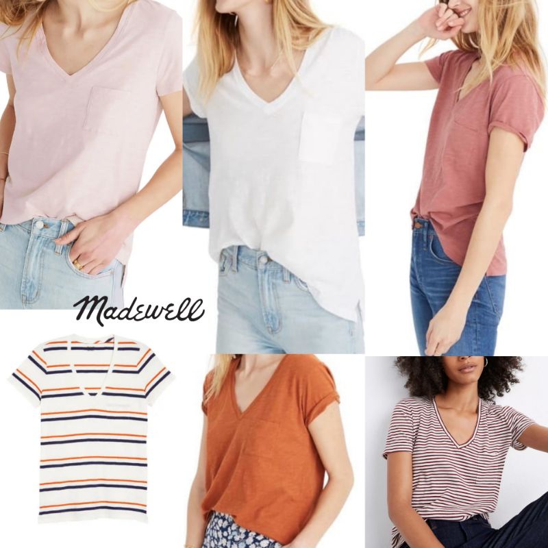 Madewell Women V-Neck Pocket Shirt Part 2