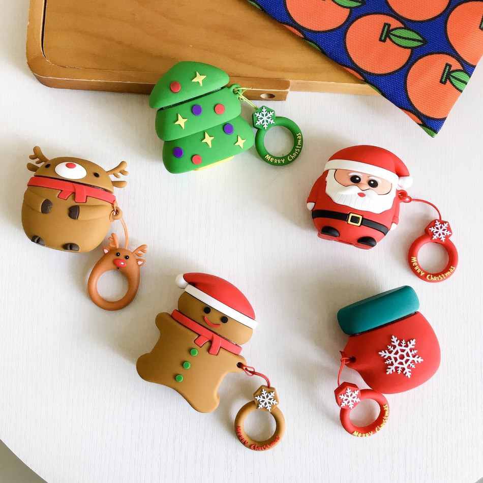 [Case] Airpods 1/2 Case Christmas Edition Natal Santa Ginger Bread Inpods 12