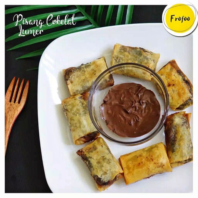 

Pisang Cokelat Lumer 10pcs Frofoo Halal Homemade Frozen Food