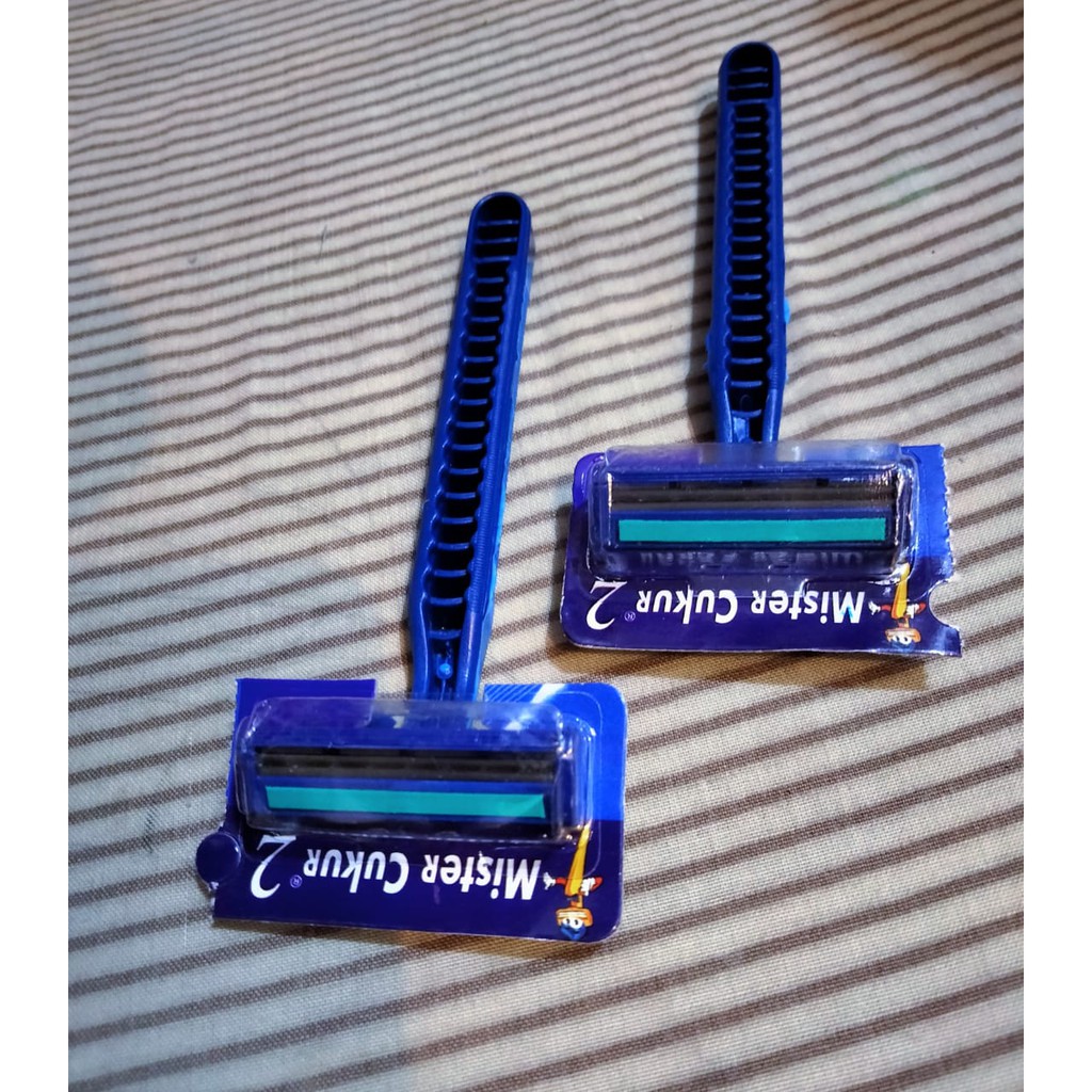 2Pcs LEBIH MURAH Pisau Pencukur Kumis &amp; Kerokan Jenggot Serbaguna-Silet Pencukur Bulu Halus(COD)