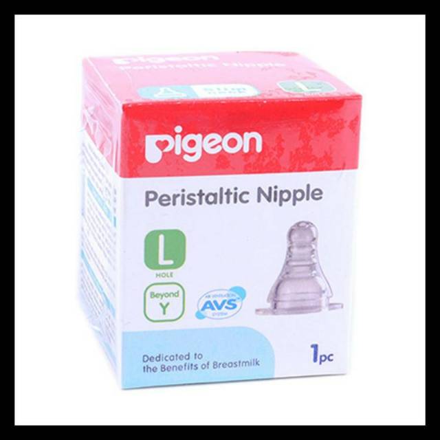 Pigeon Peristaltic Slim Neck Nipple 1 Box (S - M - L - Y)