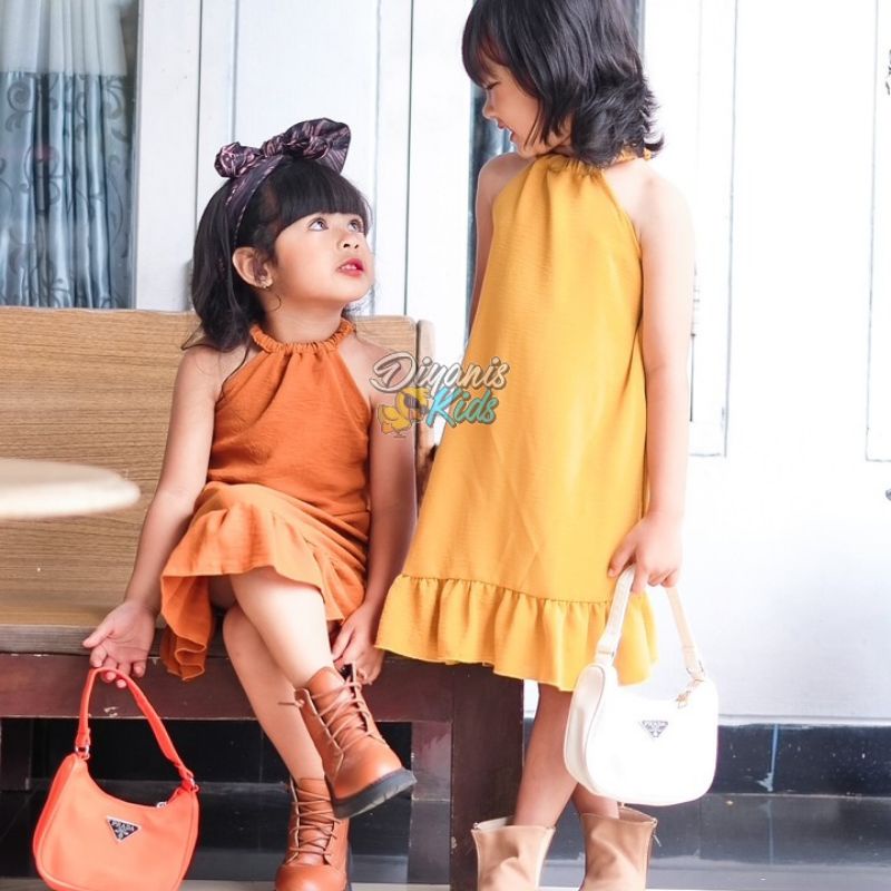 CANTIKA-Dress anak| Dress baju anak perempuan | Dress baju bayi | Gaun pesta anak bayi USIA 0-7 tahun ori diyanis kids