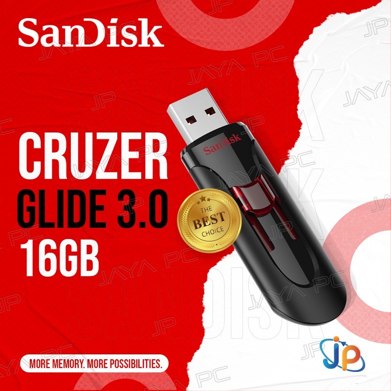 FlashDisk Sandisk Cruzer Glide CZ600 16GB - Flash Disk 16 GB USB 3.0