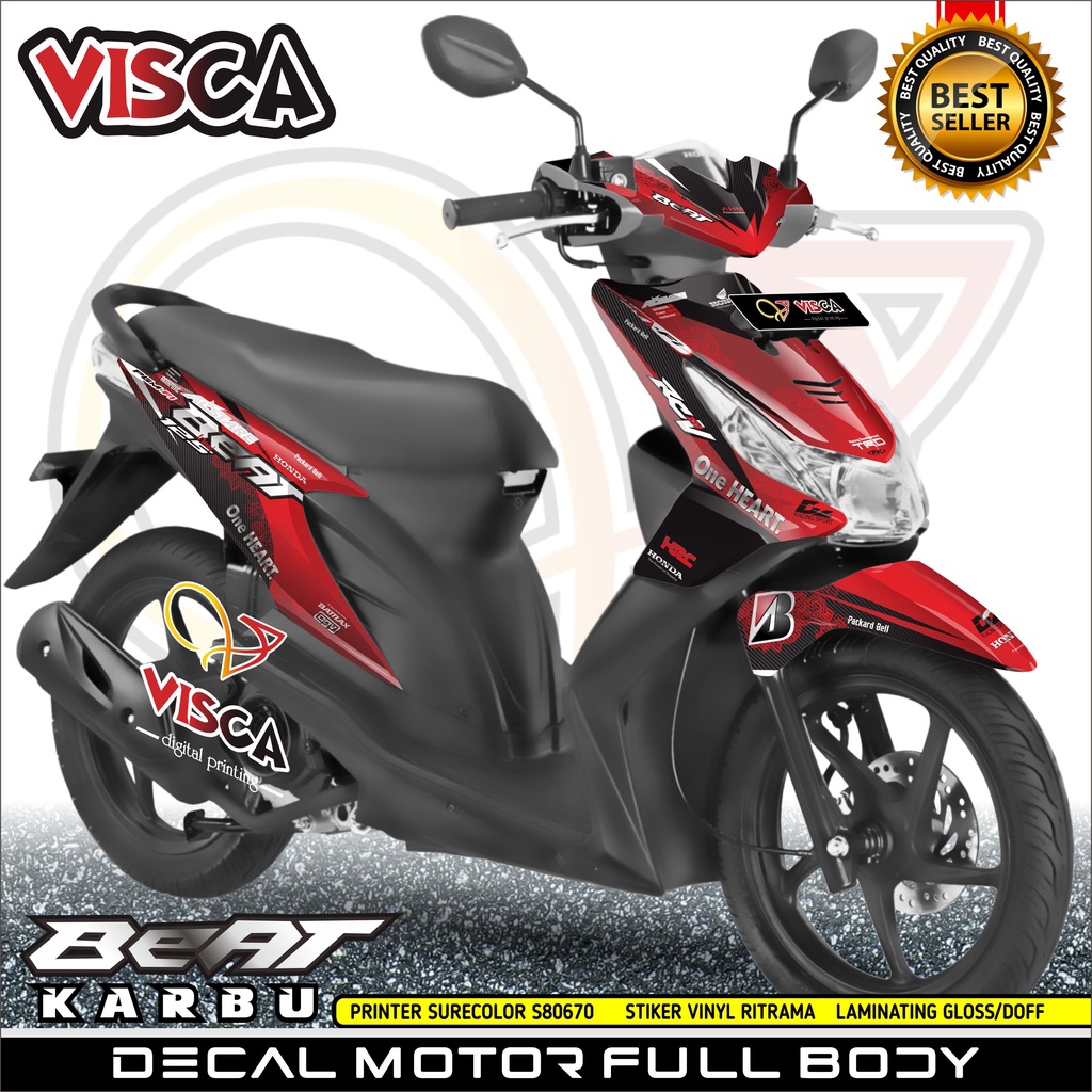 Decal Beat Karbu Decal Beat Full Body Stiker Beat Karbu Full Body Dekal Beat Karbu Striping Beat Kar