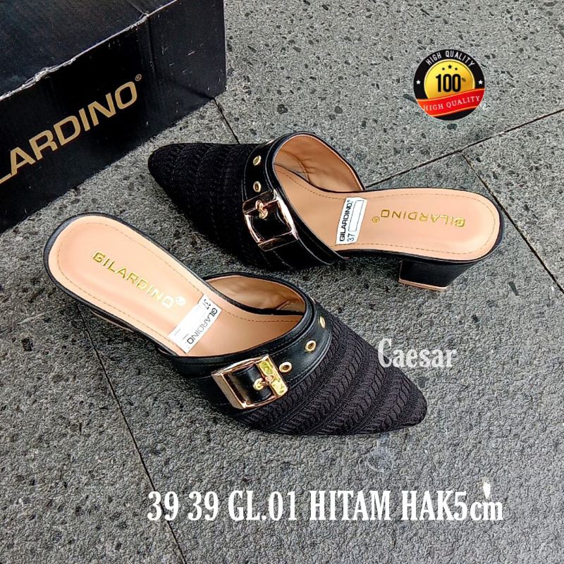 Sepatu hak tinggi impor 5cm Gilardino