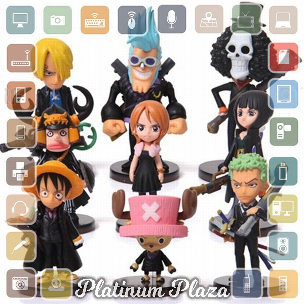 Action Figure One Piece 9 PCS - Model 65`C9RE6Y-