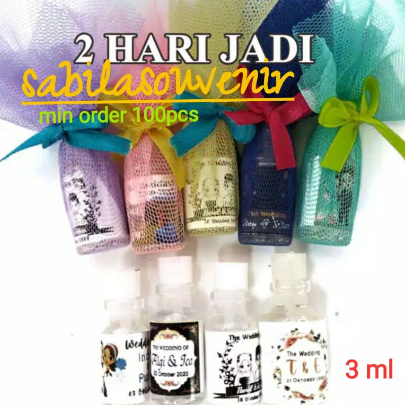 Souvenir parfum 3m / souvenir pernikahan / parfum souvenir // souvenir unik kekinian