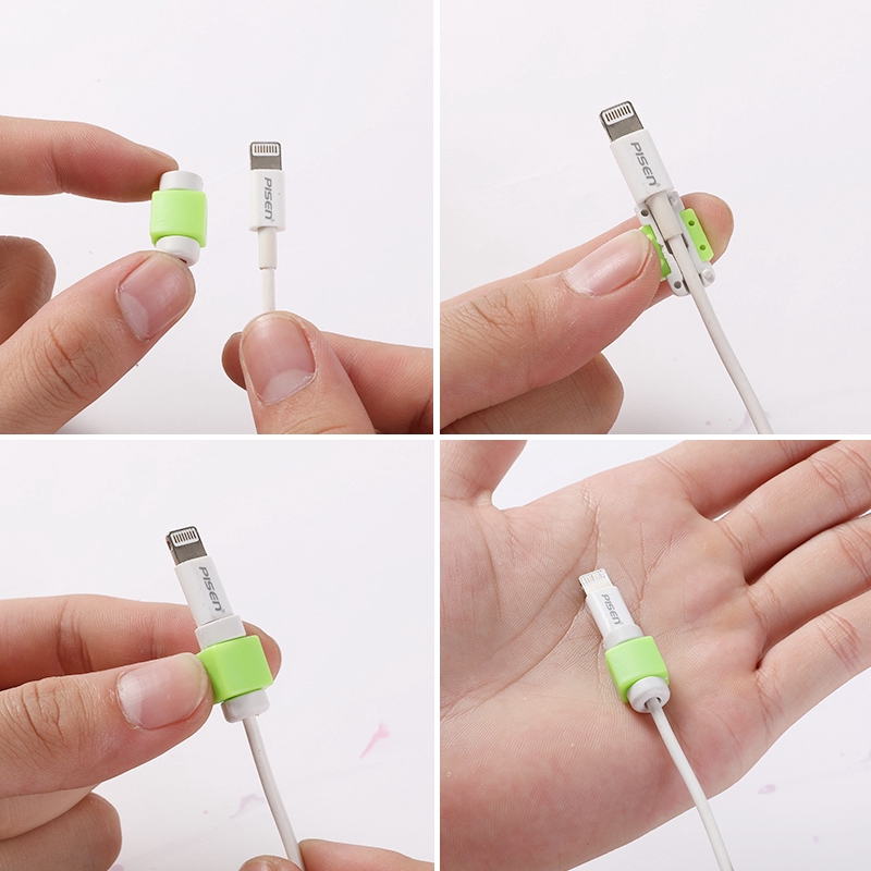 1pc Kabel Data/Charger Usb Warna Permen Untuk Iphone/Oppo/Vivo/Samsung/Xiaomi